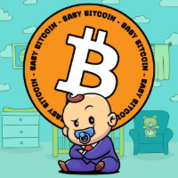 Baby BitCoin crypto logo