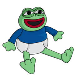 Baby Pepe on ETH crypto logo