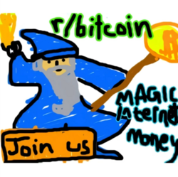 Bitcoin Wizard Mascot crypto logo