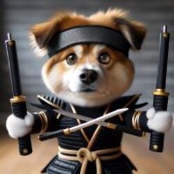 Dog Wif Nunchucks crypto logo