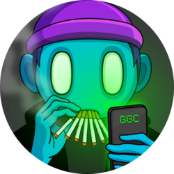 Green God Candle crypto logo