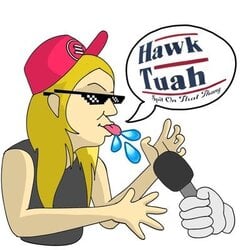 Hawk Tuah coin logo
