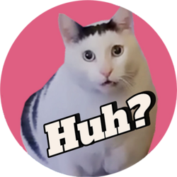 Huh cat crypto logo