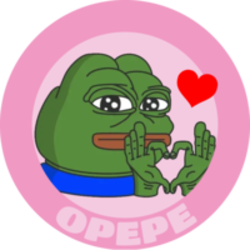 Optimism PEPE crypto logo