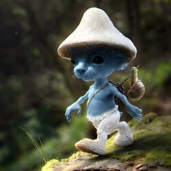 Real Smurf Cat-шайлушай crypto logo