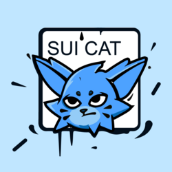 SUI CAT crypto logo