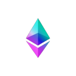 The Ticker Is ETH crypto logo